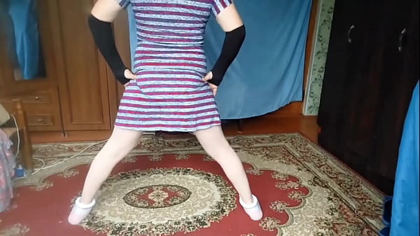 Image Gorgeous Crossdresser Showing Off Thighs While Smiling Cute