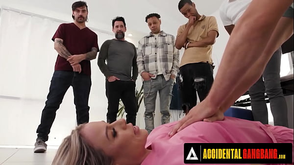 Image ACCIDENTAL GANGBANG - Hot Nurse Summer Vixen Gets Gangbanged During First Aid Training