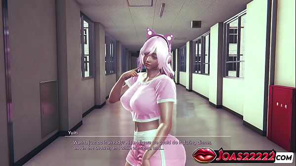 Image Pink Haired Anime Gaming Girl Rule34 With Huge Tits And Curvy Ass &ndash_ Breast Massage Tease, Pussy Licking, Wet Fingering And Intense Orgasm