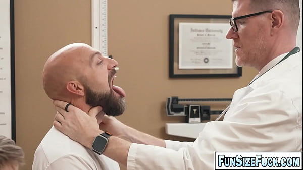 Image INCREDIBLE! Deepthroating ULTRASOUND gay doctor BIG DICK anal sex with Adam Snow and his boy Noah White, Doctor Legrand Wolf and his assistant Sean Xavier!