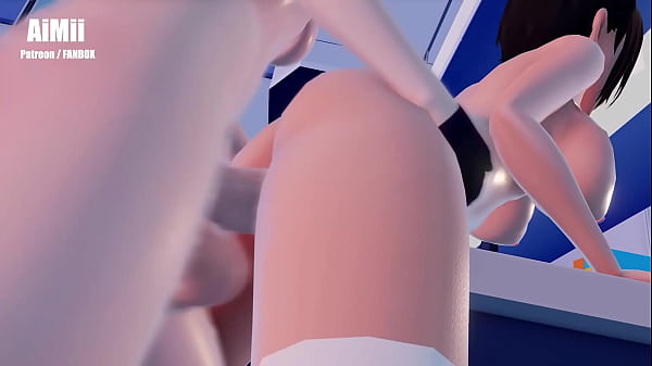 Image 【FUTA】Futanari Hayase Yuuka On Duty Blue Archive Deepthroat Sex from Behind