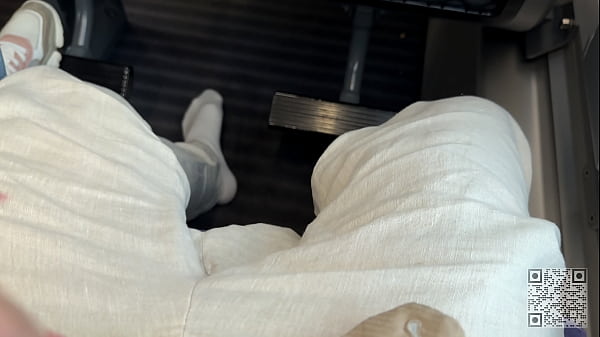 Image Crazy risky Handjob in the Train and leave a Surprise on the Seat :P