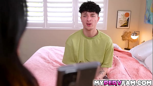 Image Phoebe Kalib making up to her stepcousin Ethan Seeks after he caught her doing dirty in front of the camera