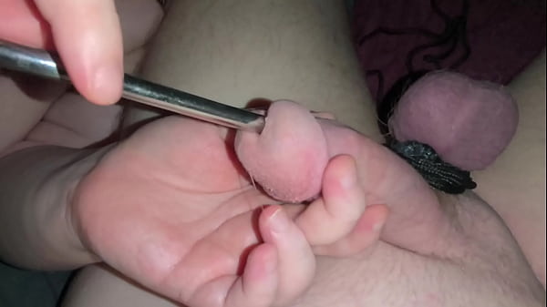Image CBT with sounding, ball busting and ball bondage, and finger to destroy my peehole. Show what's my wife do to my tiny penis... By Jayq - Sep 25, 2025