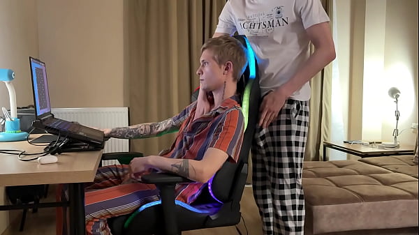 Image No32 Part 1: A guy with a big dick fucks his cute friend's tight asshole.