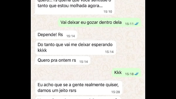 Image Casada novata me mandando mensagem ap&oacute_s sua primeira experi&ecirc_ncia com comedor, realizando o fetiche do corno