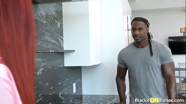 Image Black handyman fucks busty redhead milf