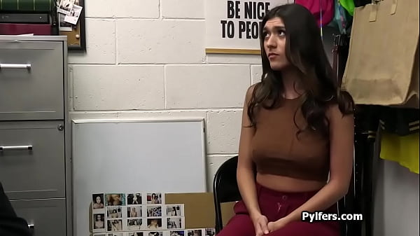 Image Busty flute stealing hottie gets busted and fucked in the backroom