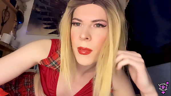 Image Transgirl Tries Out Huge Buttplug For StepDaddy in Her School Uniform