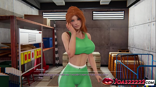 Image Sexy Gym Trainer Girl 3D Hentai Animation &ndash_ Big Ass In Green Leggings, Tits Massage, Pussy Lick & Double Vibrator Squirt