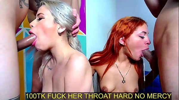 Image Blonde and her friend swallow those slimy cocks, DROOLING