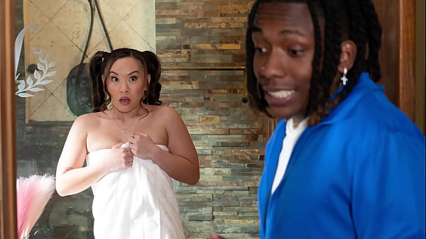 Image Asian Teen Gets Surprise Visit From BBC IN THE SHOWER