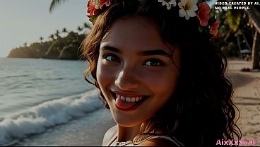 Image I fuck the beautiful Moana on the island and cum on her pretty face. -AixXxShaD- [AI Generated]