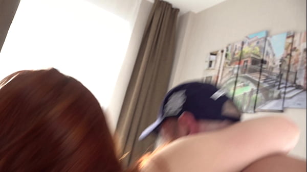 Image DP Redhead Teen Rita Fox Takes Two Big Cocks - Balls Deep Anal - Gagging