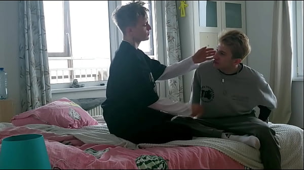 Image No30 Part 1: A guy with a big dick fucks a cute twink deep in the mouth and ass