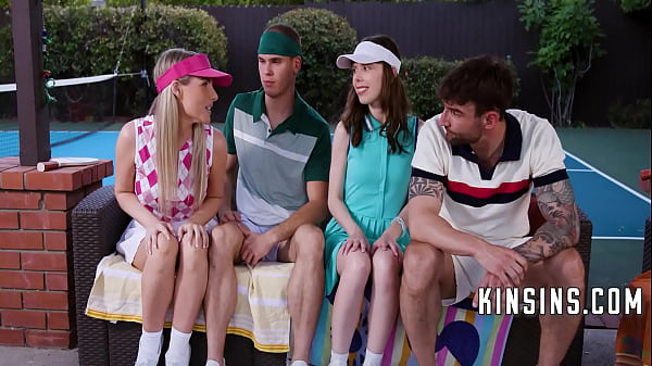 Image Playing Pickle Ball With Family Ends With Foursome