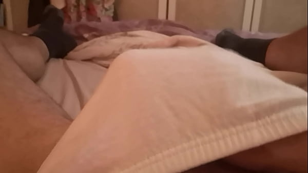 Image Perky breasts. Getting hard revealing cock part two.