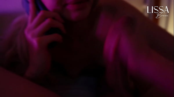 Image Unfaithful slut hotwife talks to her cuckold boyfriend on the phone while giving blowjob to her lover until she drinks his cum.