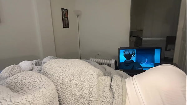 Image creampie in my roommate - i fucked her ass while she watched anime, and i couldn't hold back and came inside her pussy