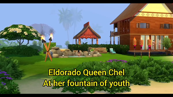 Image Chel DP at fountain of youth and hottub
