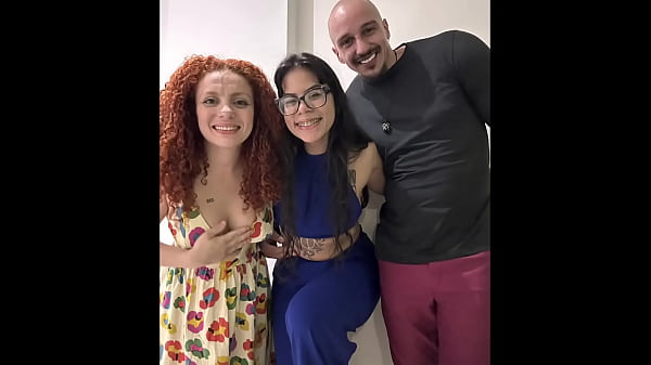 Image Trisal interracial, casal chama ruivinha pra apimentar a rela&ccedil_&atilde_o.