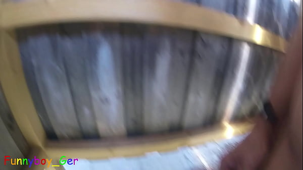 Image I jerk off my big cock naked in a very public changing room on the lawn at the outdoor pool (S)