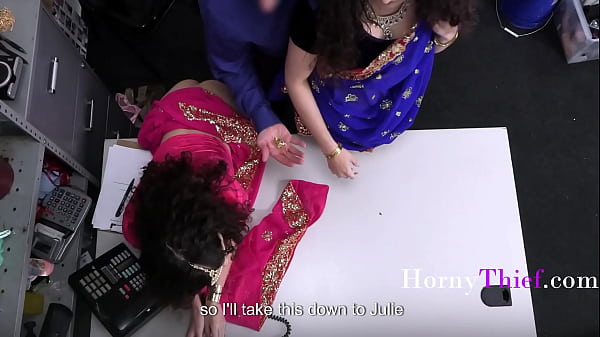 Image Two Saree Adorned Friends Caught Shoplifting Jewelry | HornyThief