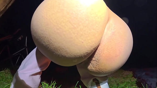 Image Wife Bent Over and Used Outside at Camp Trying to get Caught