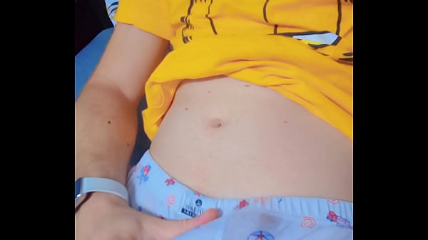Image College Boy Enjoys Jerking Off A Big Dick And Cums All Over Himself