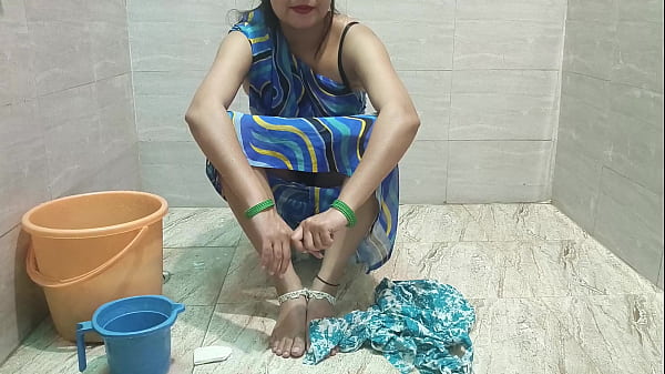 Image stepmom lets stepson fuck her while cleaning the clothes