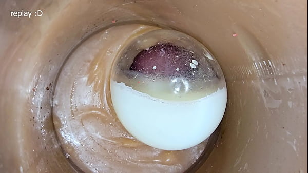 Image Cum Inside Me Over and Over! Camera inside Vagina toy Creampie Condom POV