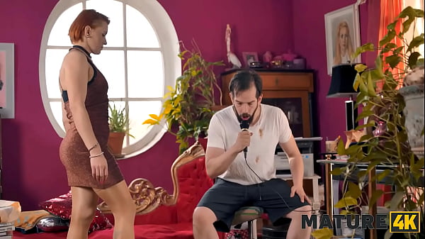 Image MATURE4K. Mature redhead craved a strong orgasm and managed to make it real