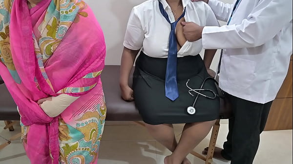 Image Doctor using patient infront of mom