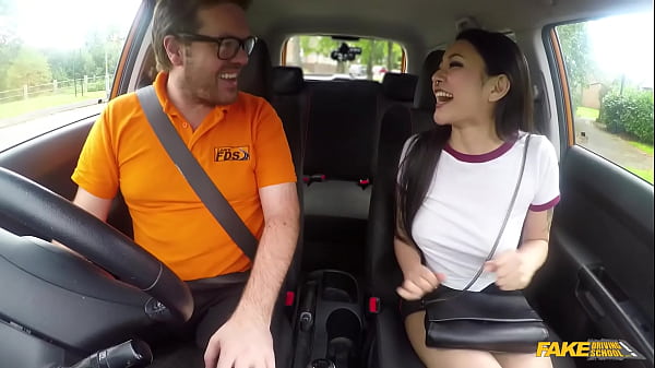 Image Rae Lil Black takes the Instructors Big Cock in her TIGHT JAPANESE pussy - Fake Driving School