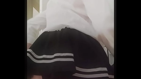 Image Skirt up, dildo in! Femboy enjoys his &quot_homework&quot_
