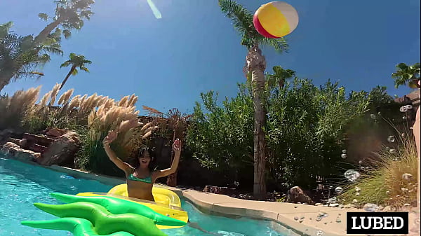 Image Laynee James Soaks Her Pussy In The Pool Before Getting Filled