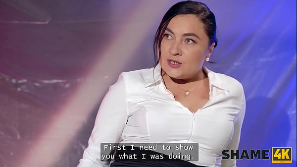 Image SHAME4K. Masturbation finished as a sex with a stranger at work