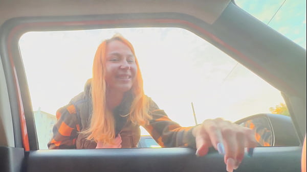 Image Public Dick Flash in Car - Stranger girl caught me Jerking Off in Public, Show Boobs and helped me