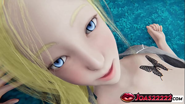 Image Sexy Blonde Reiko With Blue Eyes &ndash_ Office Girl Big Tits Massage & Dildo Pussy Play With Wet Orgasm 3D Hentai Animation