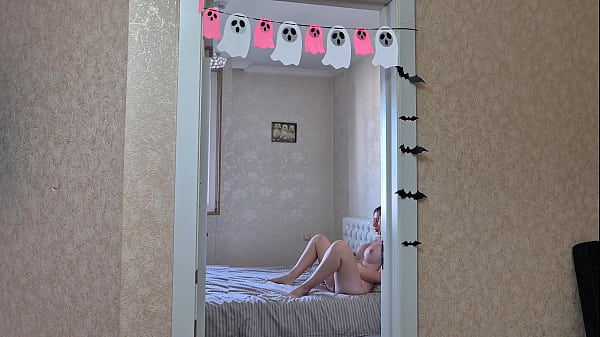 Image Caught My Step Sister Playing With Her Pussy &ndash_ Ended Up Cumming Together. Halloween 2025
