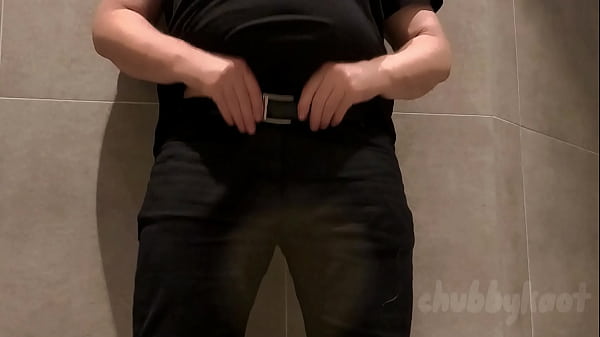 Image Chubbykaot Edging Cums in the Gym Bathroom