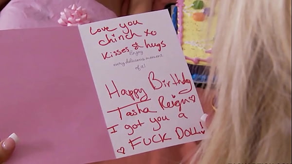 Image Double Dildo Play! Lesbians Tasha Reign & Rikki Six Get It On!