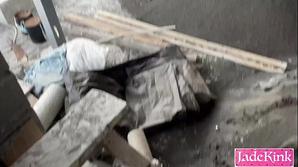 Image POV - Big ass slut doggystyle pussy pounding in a construction site