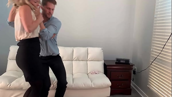 Image Blonde Curvy Milf Gets Surprised by Coworker and Roughly Fucked