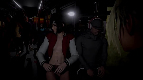 Image Licentious shameless Yuffie seduced Cloud into public sex on a crowded bus