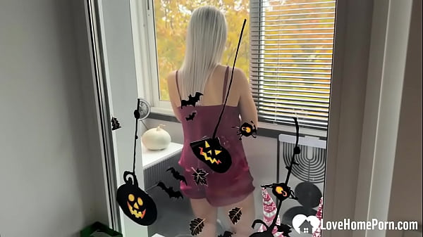 Image Cute Blonde Step-Daughter Wants My Dick So Bad She Begs To Suck It On The Balcony