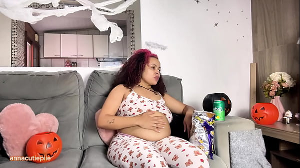 Image Chubby Ebony Halloween Movie Night With Farts and Burps