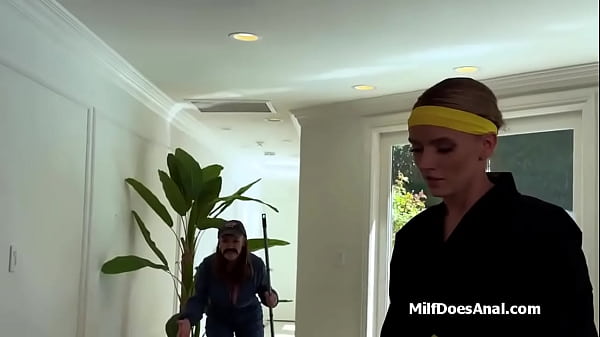 Image Karate dude wins milfs butt hole to fuck