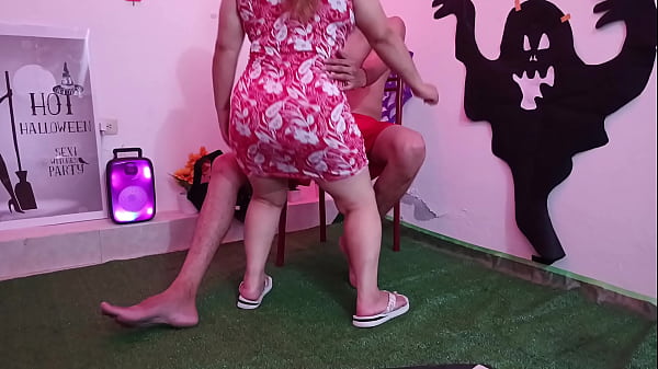Image On Halloween with my stepmother I end up fucking her doggy style