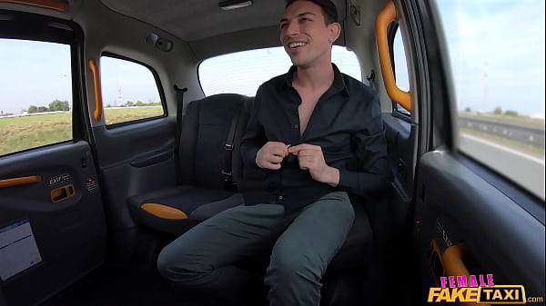 Image Busty blonde COUGAR gets creampied wearing white leggings - Female Fake Taxi